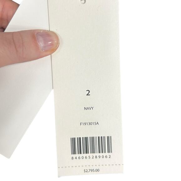 NWT $2,795 Jason Wu Collection Navy Satin Halter Maxi Cocktail Dress Womens 2 - Picture 8 of 10